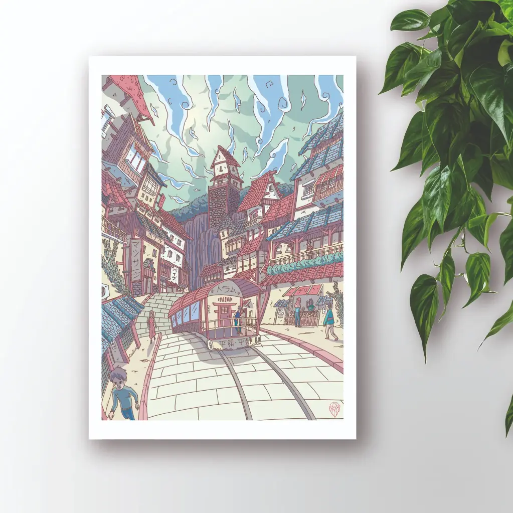 "Rue japonaise" - print